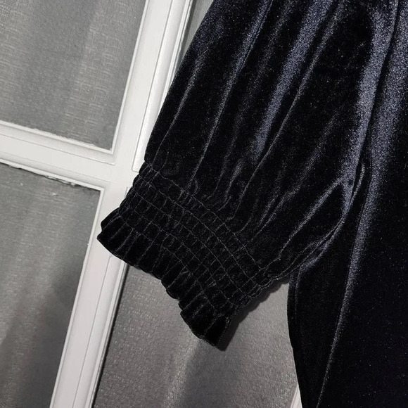 Modcloth Womens Blue Velour Wrap Maxi‎ Dress 1X - Picture 4 of 5